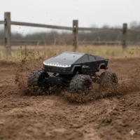 CAMIONETA CYBERTRUCK HB-P14A13 HD3488B NEGRA (BOX ) - Imagen 3