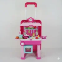 COCINA PARA NIÑA CON RODACHINES 008-921A (BOX X 9) - Imagen 2