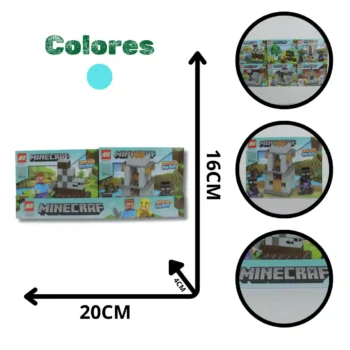 FICHAS PARA ARMAR MINECRAFT PEQ FOX-1731