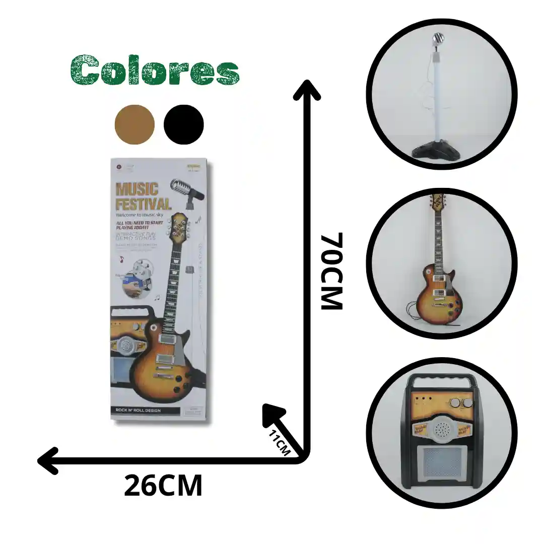 GUITARRA ELÉCTRICA HK-9178D2 (BOX X6)-01 GUITARRA ELÉCTRICA HK-9178D2 (BOX X6) - Imagen 1