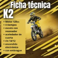 MOTOCROSS GASOLINA K2 14/12 125CC RIN 14/12 - Imagen 2
