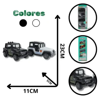 SET CARRO CAMPERO POLICE X4 MG40459
