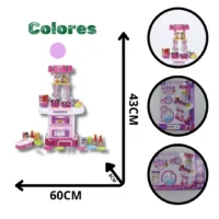 SET COCINA MALETA LUZ Y SONIDO W097 MG20392 (BOX X16)