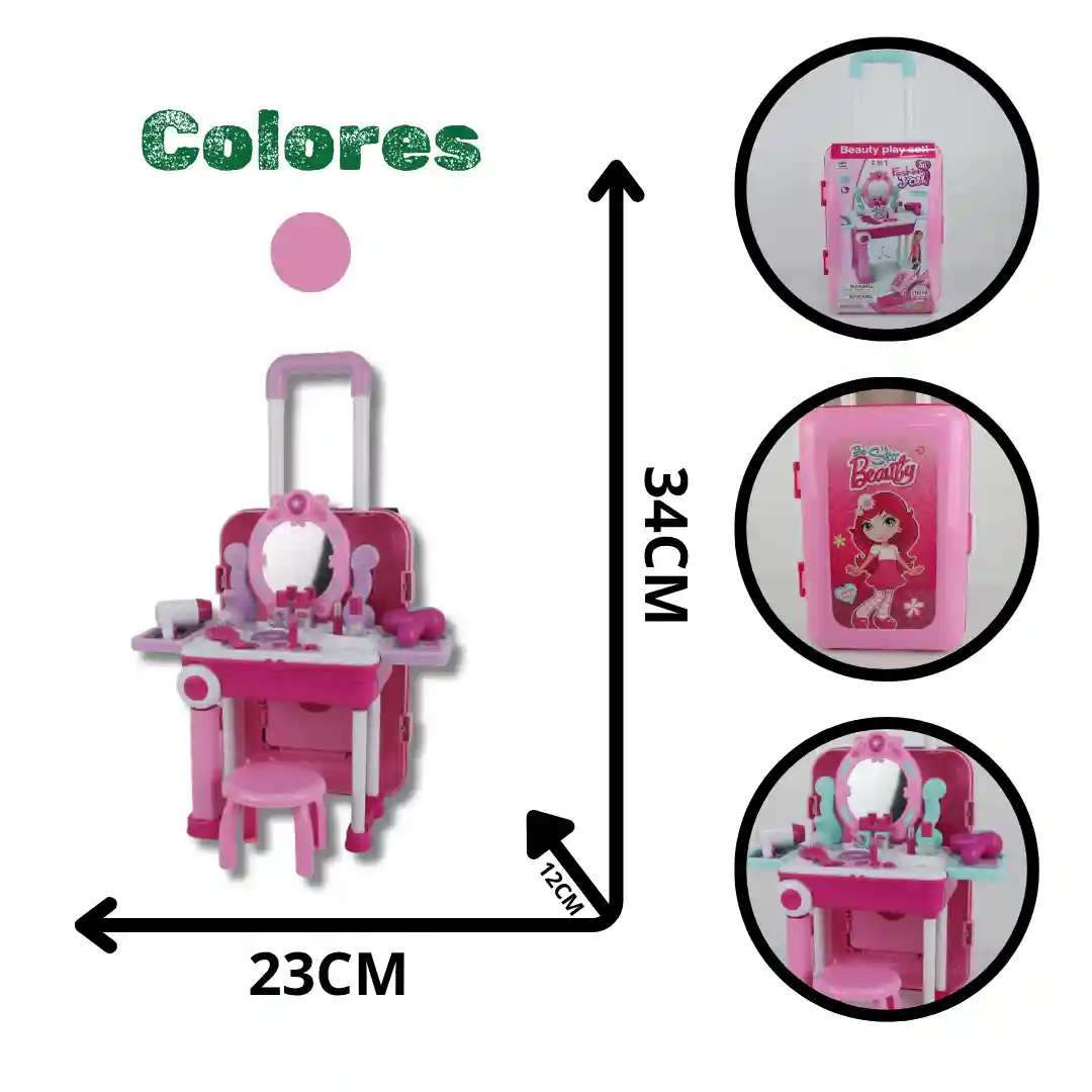 TOCADOR MALETA RODACHINES 008-923A (BOX X 9)-01 TOCADOR MALETA RODACHINES 008-923A (BOX X 9) - Imagen 1
