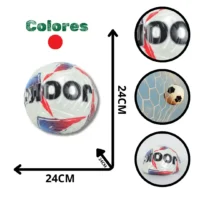 BALÓN FÚTBOL #5 420 GR BSF-68 NARANJA, VERDE (100)