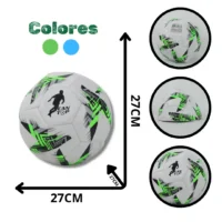 BALÓN FÚTBOL #5 BSF-100 AZUL VERDE (100)