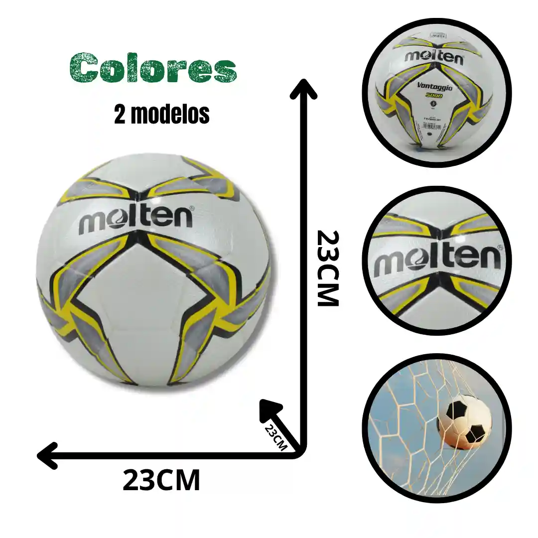 BALÓN FÚTBOL #5 F5V500-SH MOLTEN (30)-01 BALÓN FÚTBOL #5 F5V500-SH MOLTEN (30) - Imagen 1