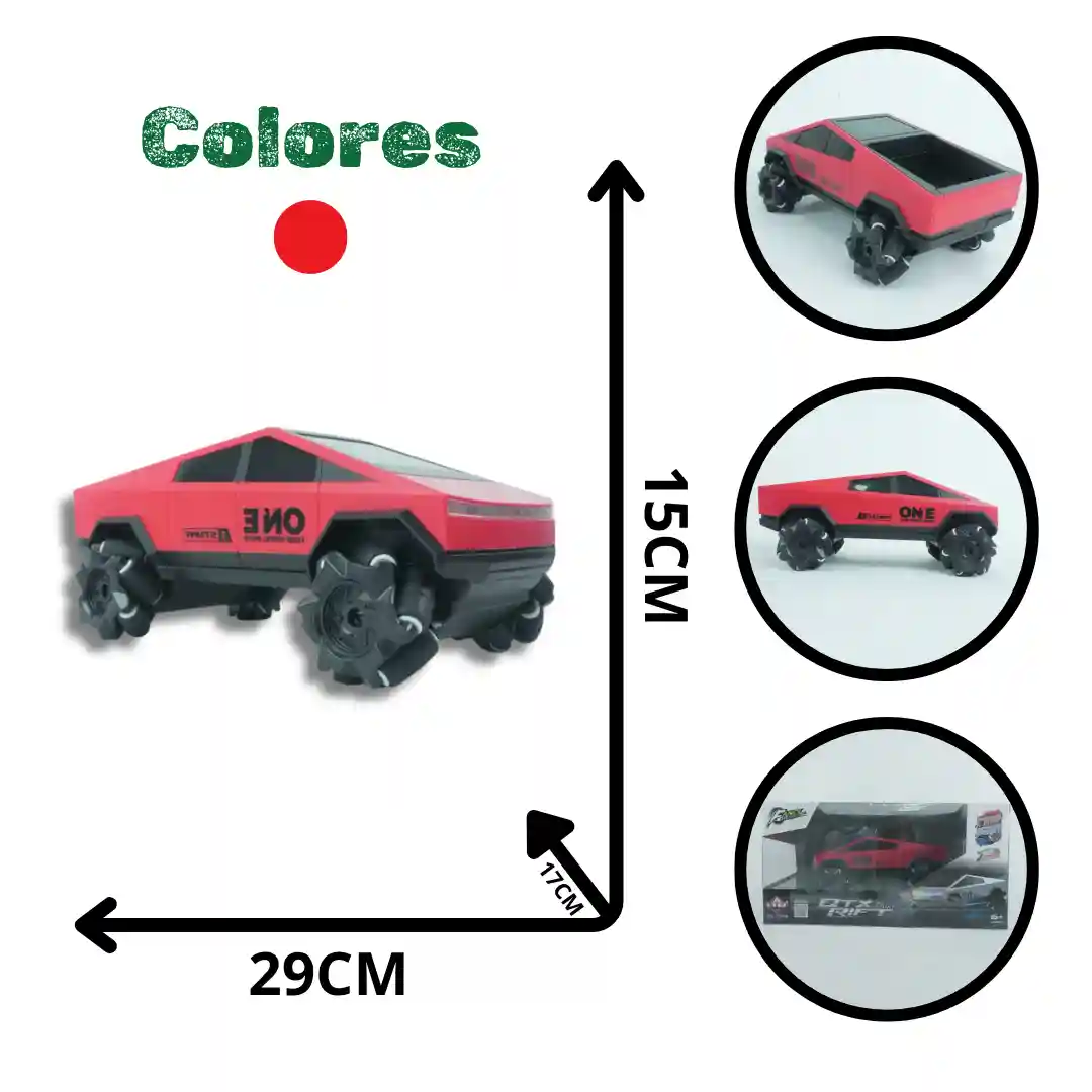 CAMIONETA CYBERTRUCK ROJA 13-12 (24)-01 CAMIONETA CYBERTRUCK ROJA 13-12 HB-TS28A02 (24) - Imagen 1