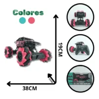 CARRO CONTROL REMOTO MEDIANO ROJO - AZUL 729-50A PC03A (16)