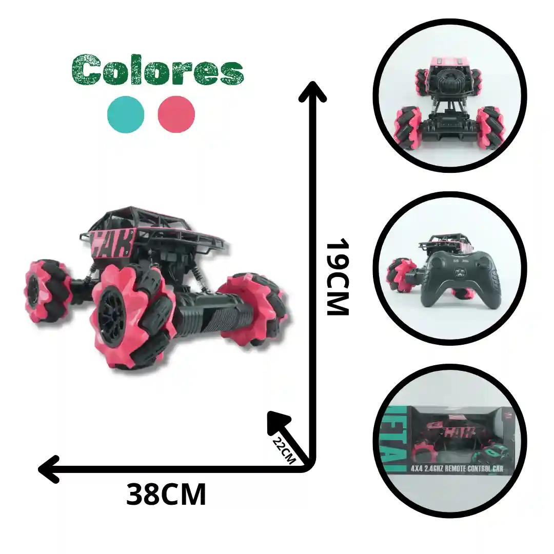 CARRO CONTROL REMOTO MEDIANO ROJO - AZUL 729-50A (16)-01 CARRO CONTROL REMOTO MEDIANO ROJO - AZUL 729-50A PC03A (16) - Imagen 1