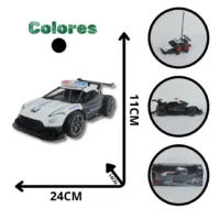 CARRO CONTROL REMOTO PEQUEÑO POLICÍA BLANCO-NEGRO 8818-81A (72)