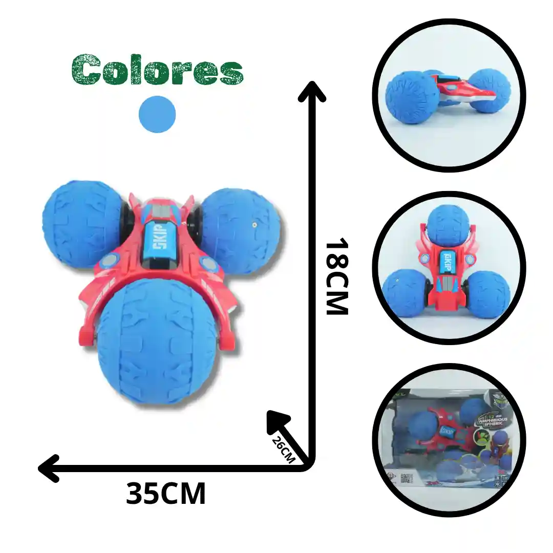 CARRO LLANTA BALÓN AZUL 613-5A (12)-04 CARRO LLANTA BALON AZUL 613-5A SL12A02 (12) - Imagen 1