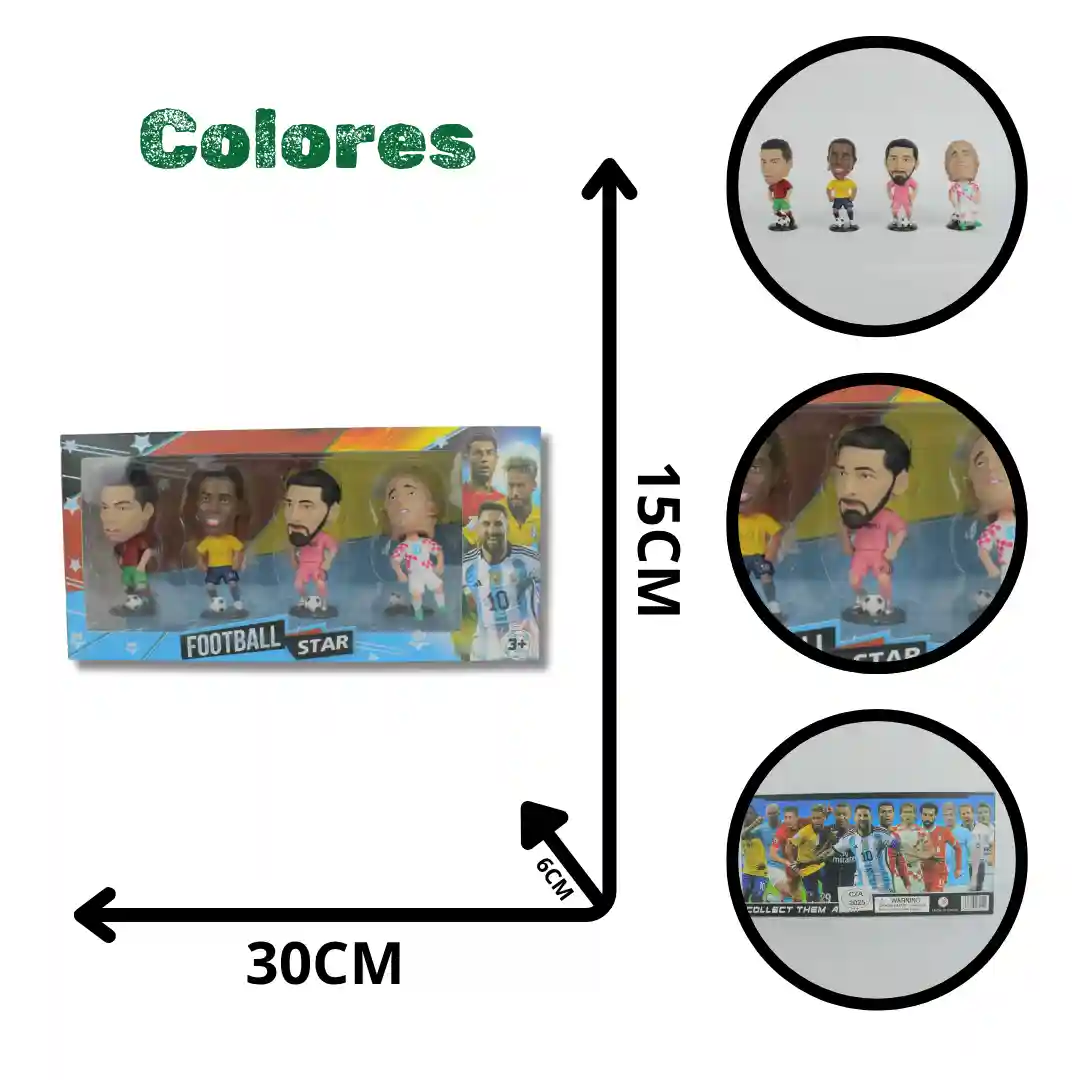 MUÑECO CABEZÓN CAJA X5 CZA2025-01 MUÑECO CABEZÓN CAJA X4 CZA2025 - Imagen 1