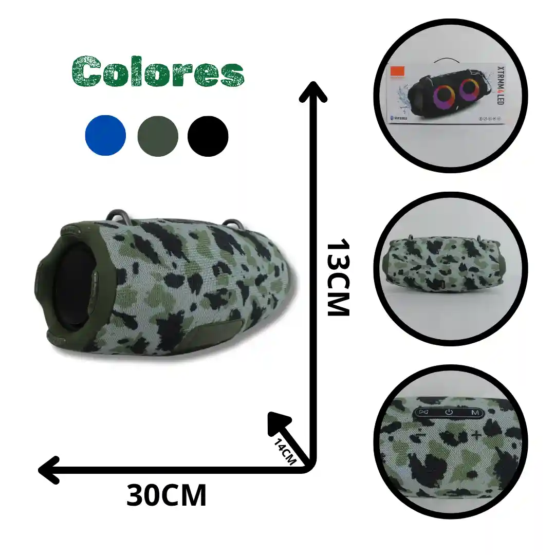 PARLANTE XTRMM4 LED-02 PARLANTE XTRMM4 LED - Imagen 1