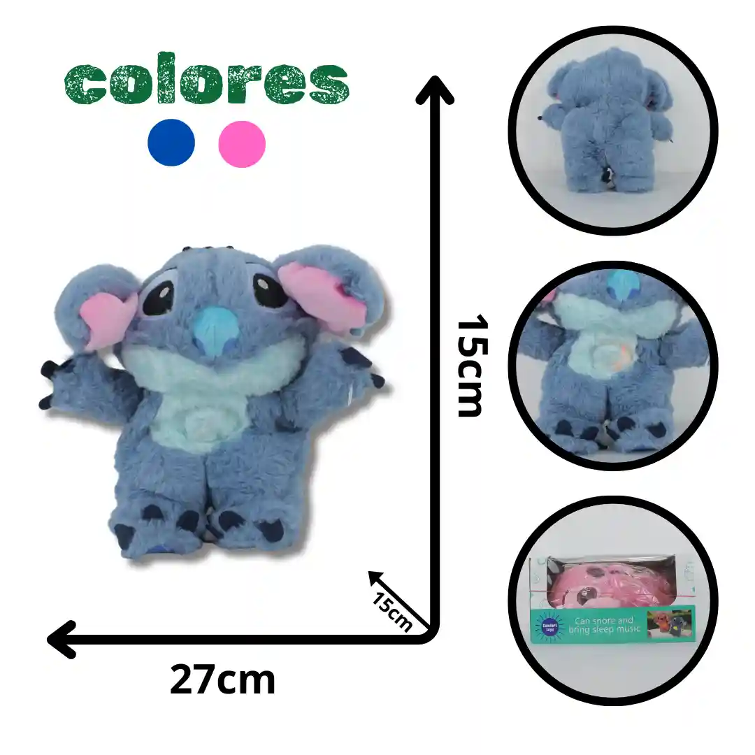 PELUCHE STICH RONCADOR TA2-366-01 PELUCHE STICH RONCADOR TA2-366 STH-3 - Imagen 1