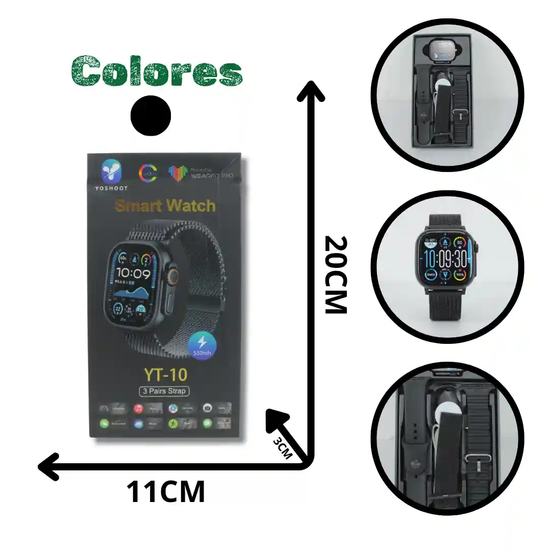 RELOJ INTELIGENTE YT-10 (100)-01 RELOJ INTELIGENTE YT-10 (100) - Imagen 1