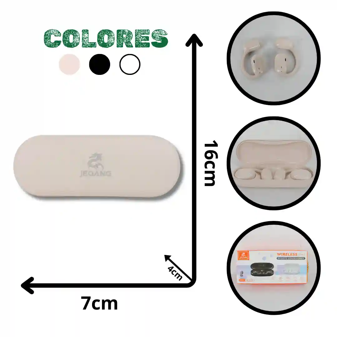 AUDÍFONOS SPORTS HEADPHONES JT-13S-01 AUDÍFONOS SPORTS HEADPHONES JT-13S - Imagen 1