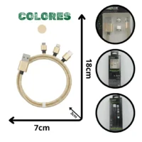 CABLE MAGNÉTICO IMÁN 3 EN 1 RAMITECH RAM305-IMÁN