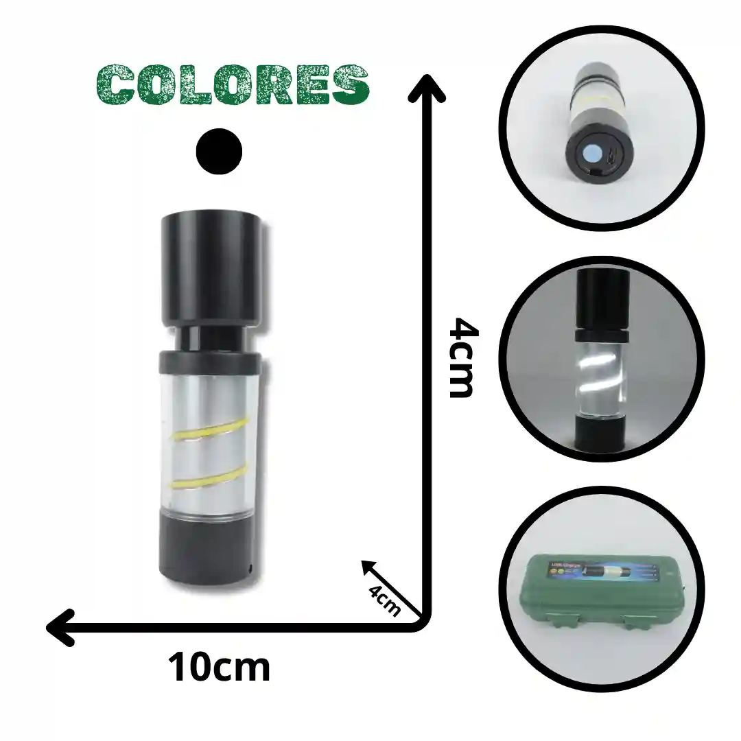 LINTERNA METÁLICA CON ZOOM VM 4B-5149-01 LINTERNA METÁLICA CON ZOOM VM 4B-5149 - Imagen 1