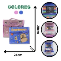 MALETÍN DE ARTE KURUMI Y CAPYBARA TA2-370 TA2-372 123PCS