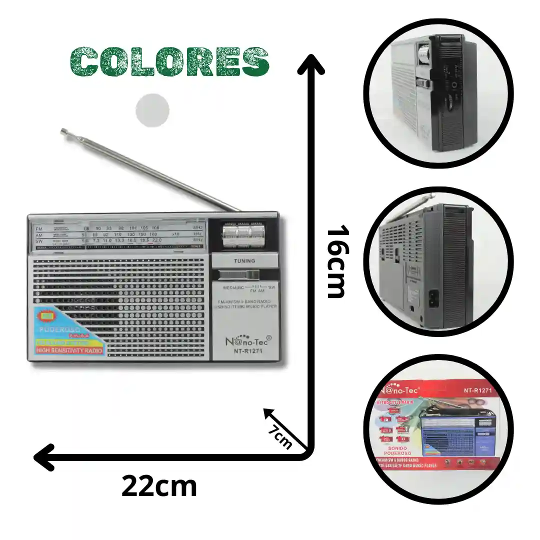 RADIO NANOTEC NT-R1271 (30)-01 RADIO NANOTEC NT-R1271 (30) - Imagen 1