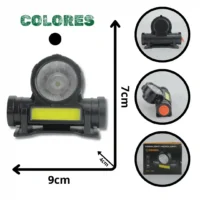 LINTERNA MINERA 3W LED+COB 108