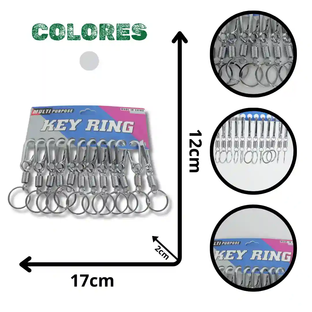 LLAVERO ARNES CROMADO DOCENA NK0473-01 LLAVERO ARNES CROMADO DOCENA NK0473 - Imagen 1