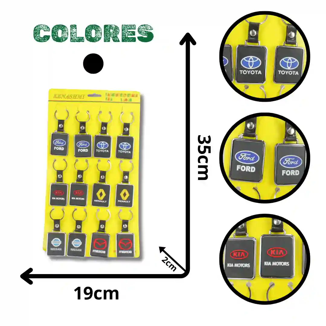LLAVERO MARCAS DE CARROS DOCENA NK0474-01 LLAVERO MARCAS DE CARROS DOCENA NK0474 - Imagen 1