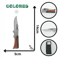 NAVAJA AUTOMÁTICA 9 HUECOS CACHA MADERA AK7075