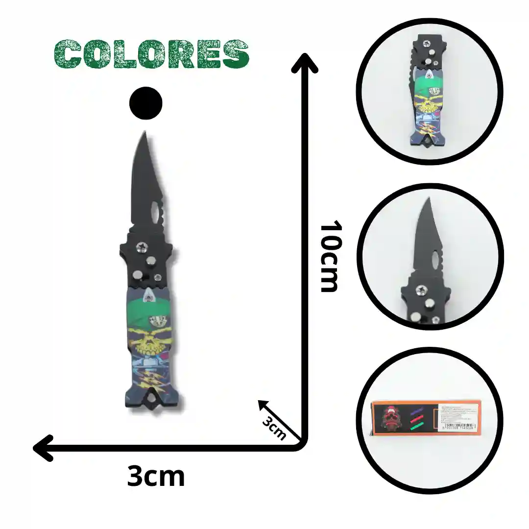 NAVAJA AUTOMÁTICA ESTAMPADA AK9092-01 NAVAJA AUTOMÁTICA ESTAMPADA AK9092 - Imagen 1