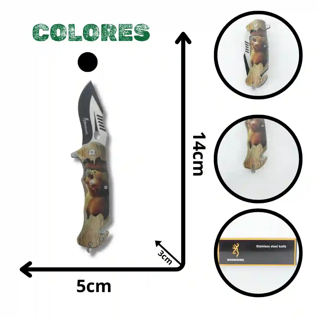 NAVAJA SEMI AUTOMÁTICA OSO AK7105-01 NAVAJA SEMI AUTOMÁTICA OSO AK7105 - Imagen 1