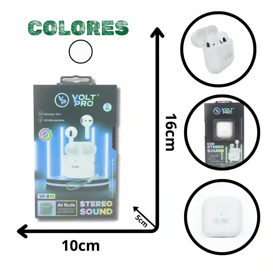 AUDÍFONO BLUETOOTH VOLT PRO VP-B11-01 AUDÍFONO BLUETOOTH VOLT PRO VP-B11 - Imagen 1