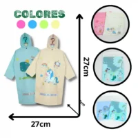 CAPA IMPERMEABLE INFANTIL NIÑO NIÑA JY-919