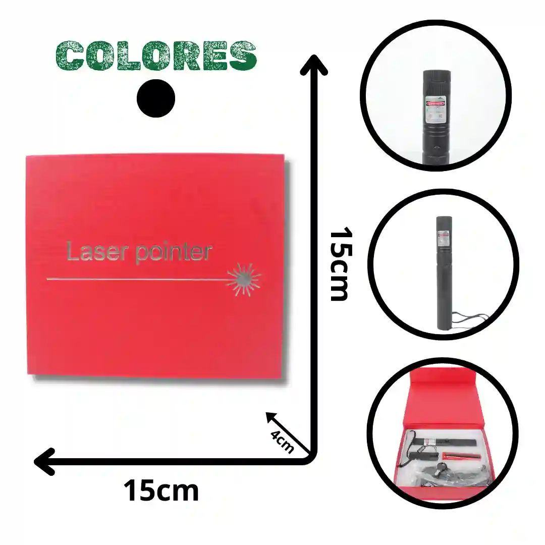 LÁSER ULTRA VERDE CAJA ROJA T2-064-01 LÁSER ULTRA VERDE CAJA ROJA T2-064 - Imagen 1