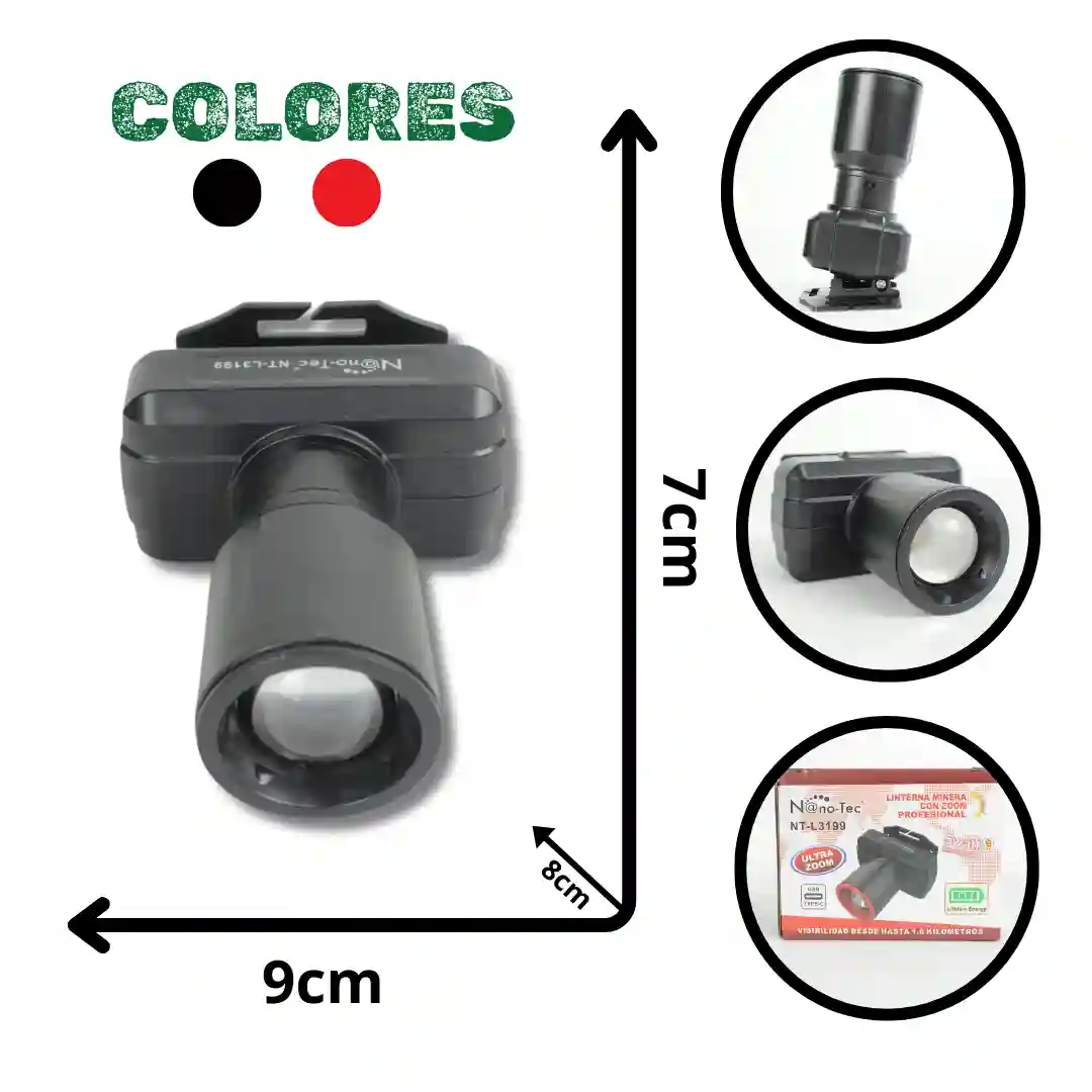 LINTERNA MINERA NANOTEC NT-L3199-01 LINTERNA MINERA NANOTEC NT-L3199 (BOX X120) - Imagen 1