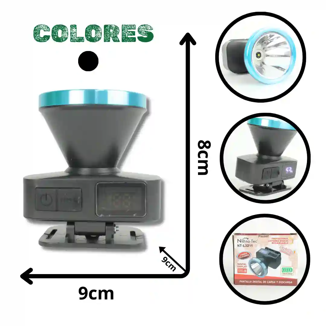 LINTERNA MINERA NANOTEC NT-L3211-01 LINTERNA MINERA NANOTEC NT-L3211 (BOX X120) - Imagen 1