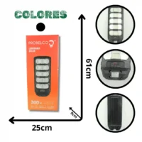 LUMINARIA SOLAR PROBELCO 300W IP65