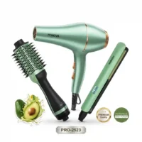 COMBO PLANCHA CEPILLO Y SECADOR PRO NOVA PRO-2523 (BOX X30) - Imagen 2
