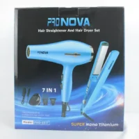 COMBO PLANCHA Y SECADOR PRO NOVA 7 IN 1 PRO-2517 (BOX X32) - Imagen 3