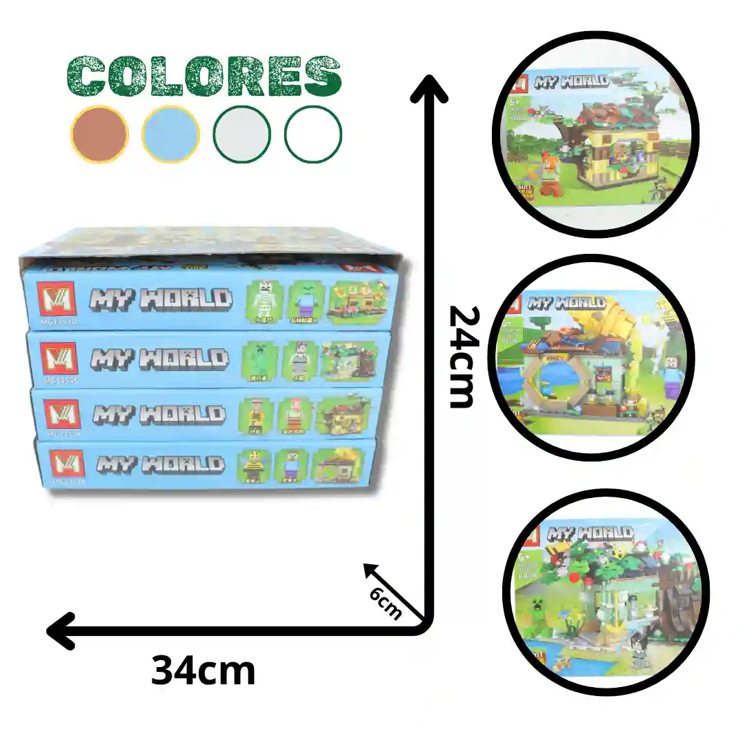 FICHAS PARA ARMAR MY WORLD FOX-2269 MG1353A-01 FICHAS PARA ARMAR MY WORLD FOX-2269 MG1353A - Imagen 1