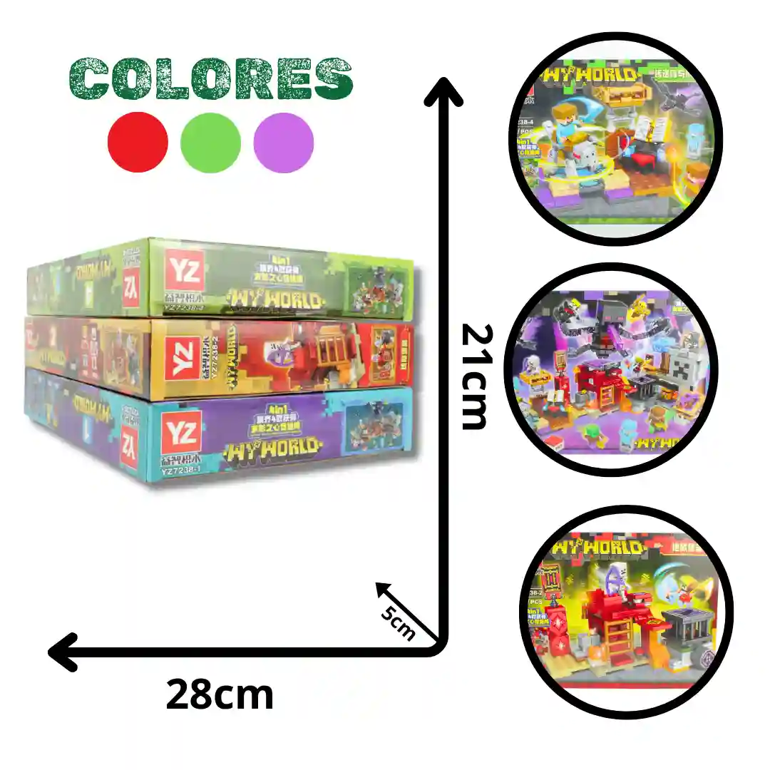 FICHAS PARA ARMAR MY WORLD FOX-2272 YX7238-4-01 FICHAS PARA ARMAR MY WORLD FOX-2272 YX7238-4 - Imagen 1