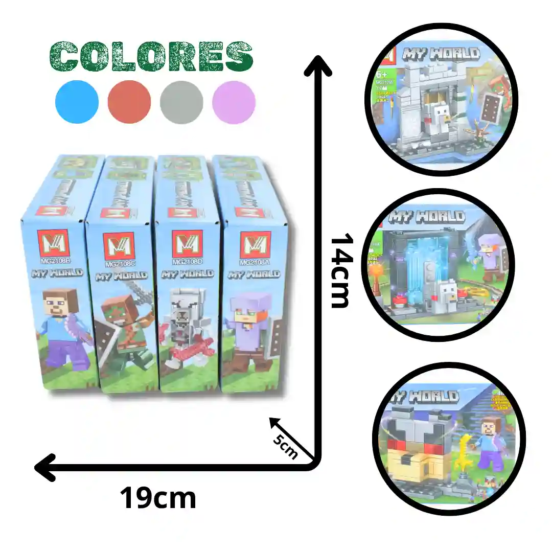 FICHAS PARA ARMAR MY WORLD FOX-2280 MG2108A-01 FICHAS PARA ARMAR MY WORLD FOX-2280 MG2108A - Imagen 1