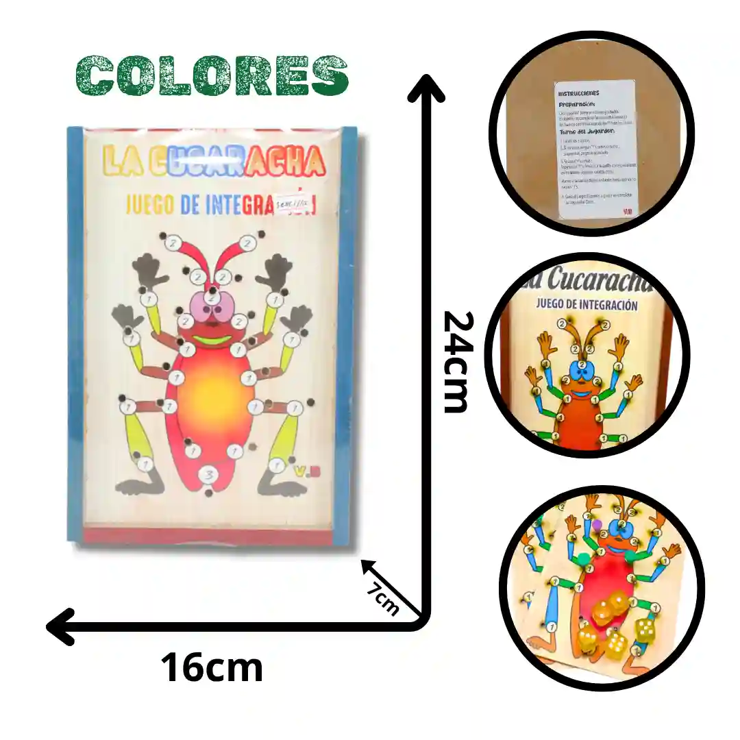 JUEGO CUCARACHA SENCILLO-01 JUEGO CUCARACHA SENCILLO - Imagen 1