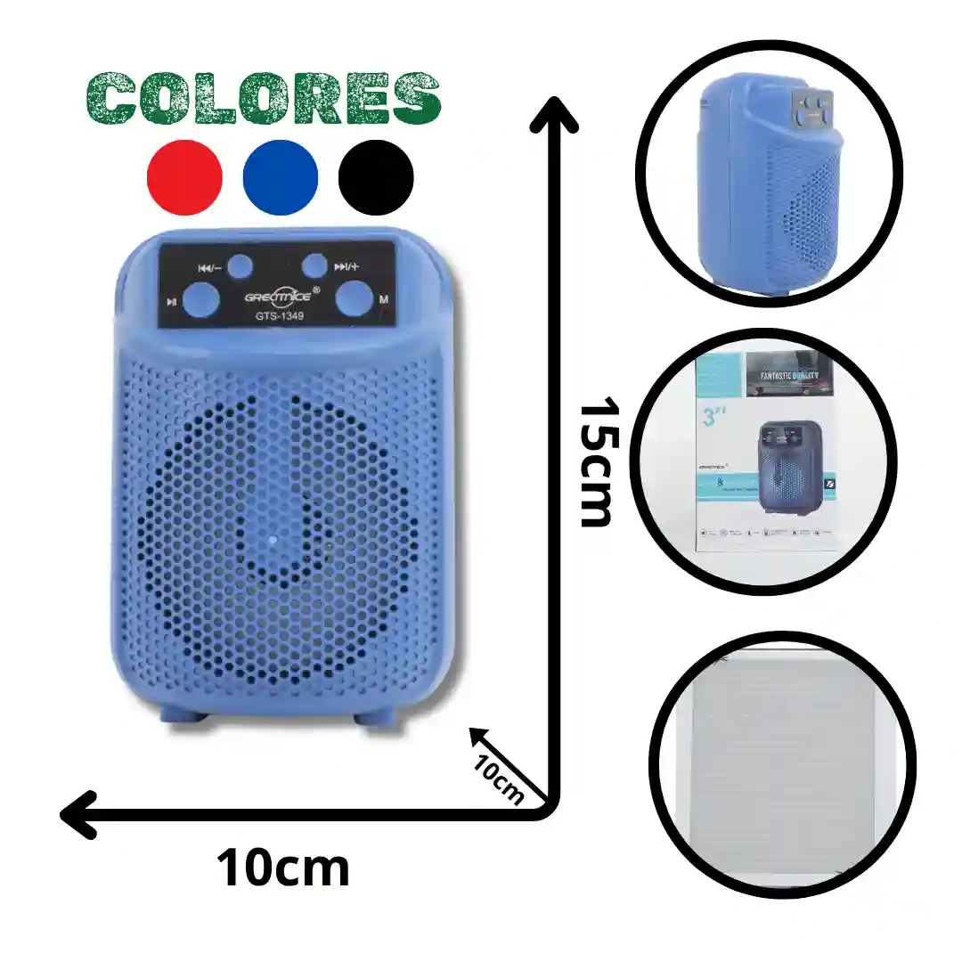 PARLANTE FANTASTIC QUALITY 3 GTS-1349-01 PARLANTE FANTASTIC QUALITY 3" GTS-1349 - Imagen 1