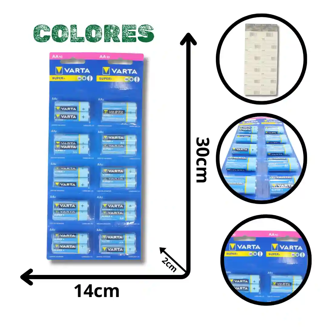 PILA VARTA AA TIRA X10 PARES 2006-2T20-01 PILA VARTA AA TIRA X10 PARES 2006-2T20 - Imagen 1