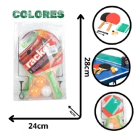 RAQUETA PING PONG CON ACCESORIOS 8011-AW