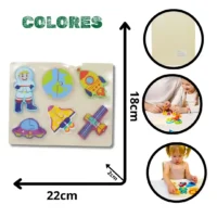 ROMPECABEZAS MADERA ASTRONAUTA DN-071