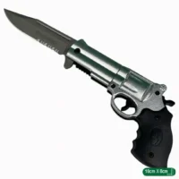 NAVAJA EN FORMA DE PISTOLA ESTUCHE NEGRO 334