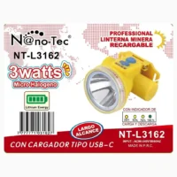 LINTERNA MINERA NANOTEC NT-L3162 (X100)