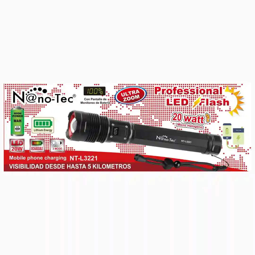 LINTERNA NANOTEC NT-L3221 (X30)-01 LINTERNA NANOTEC NT-L3221 (X30) - Imagen 1